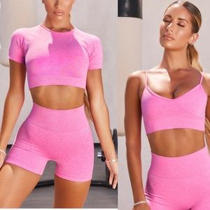 Oh Polly Bo + Tee 3-Piece Set in Pink